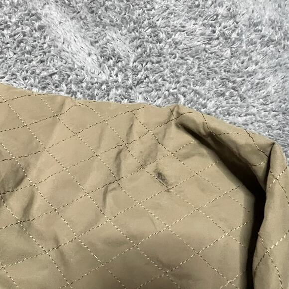 Lacoste Quilted Lightweight Jacket Women 36 Beige VTG Button RN 87651 Blazer ** - Picture 3 of 8